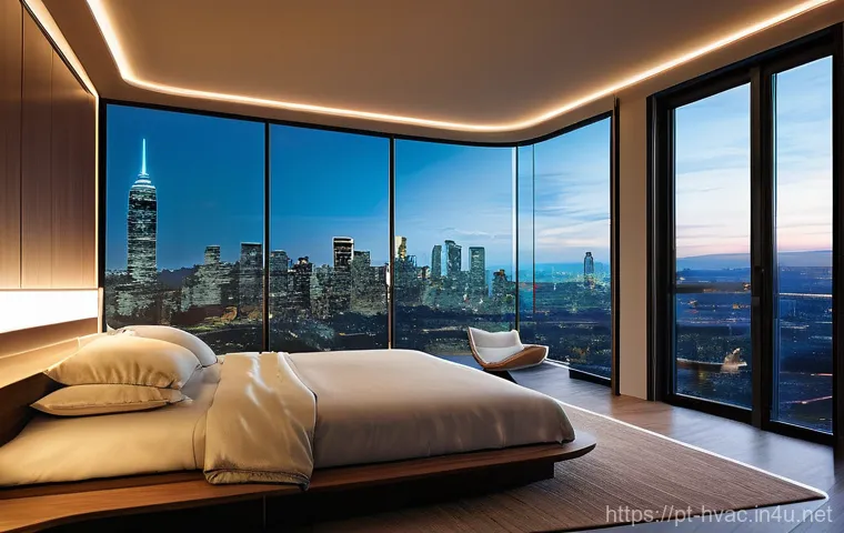 공조냉동기계와 스마트 HVAC 기술 - **Prompt 2: Healthy Home, Green Future**
    A heartwarming indoor scene featuring a young family in...