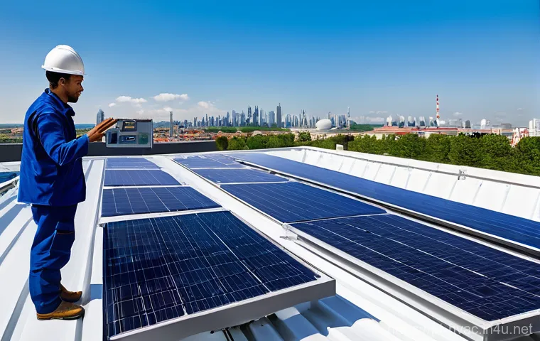 공조냉동기계기사와 해외 취업 가능성 - **Prompt:** "A highly skilled HVAC-R technician, wearing a clean, professional uniform with a compan...