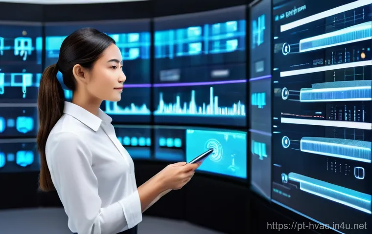 공조냉동기계기사와 해외 취업 가능성 - **Prompt:** "An inspiring and dynamic scene showcasing the global future of sustainable HVAC-R techn...